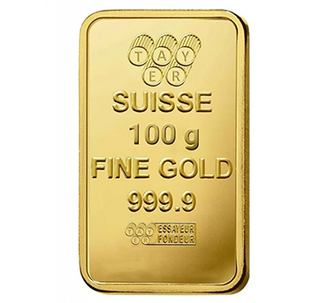 سبيكة ذهب 100 جرام عيار 24 قيراط